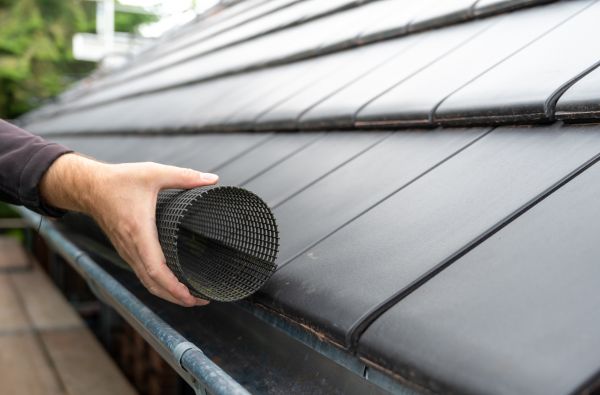 Gutter Mesh Installation in Matthews